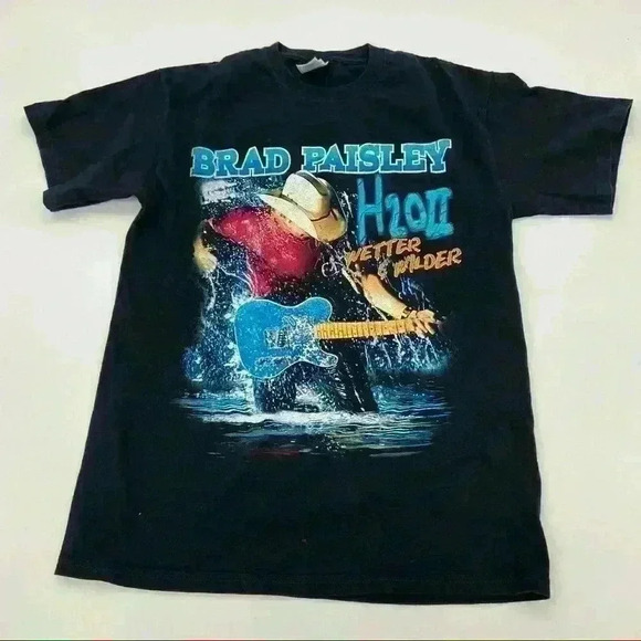 Gildan Brad Paisley H2OII Concert T-Shirt Size Medium - Picture 1 of 7